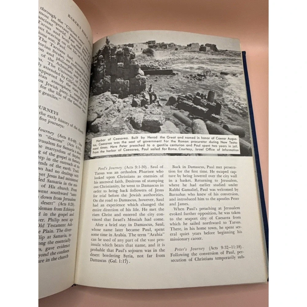 Baker's Bible Atlas Charles F. Pfeiffer Hardcover Illustrated Maps Reference '69